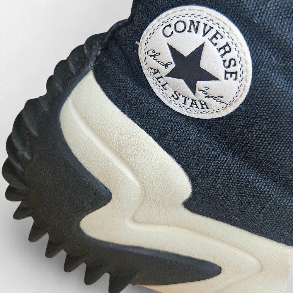 Converse Run Star Motion Platform Sneakers Women 5.5 Black High Top Gum Sole - Picture 11 of 13